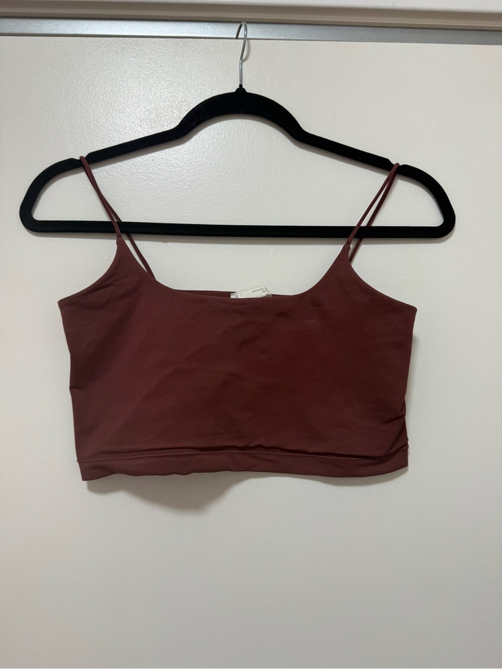 Zara Slim Strappy Crop - Burgundy